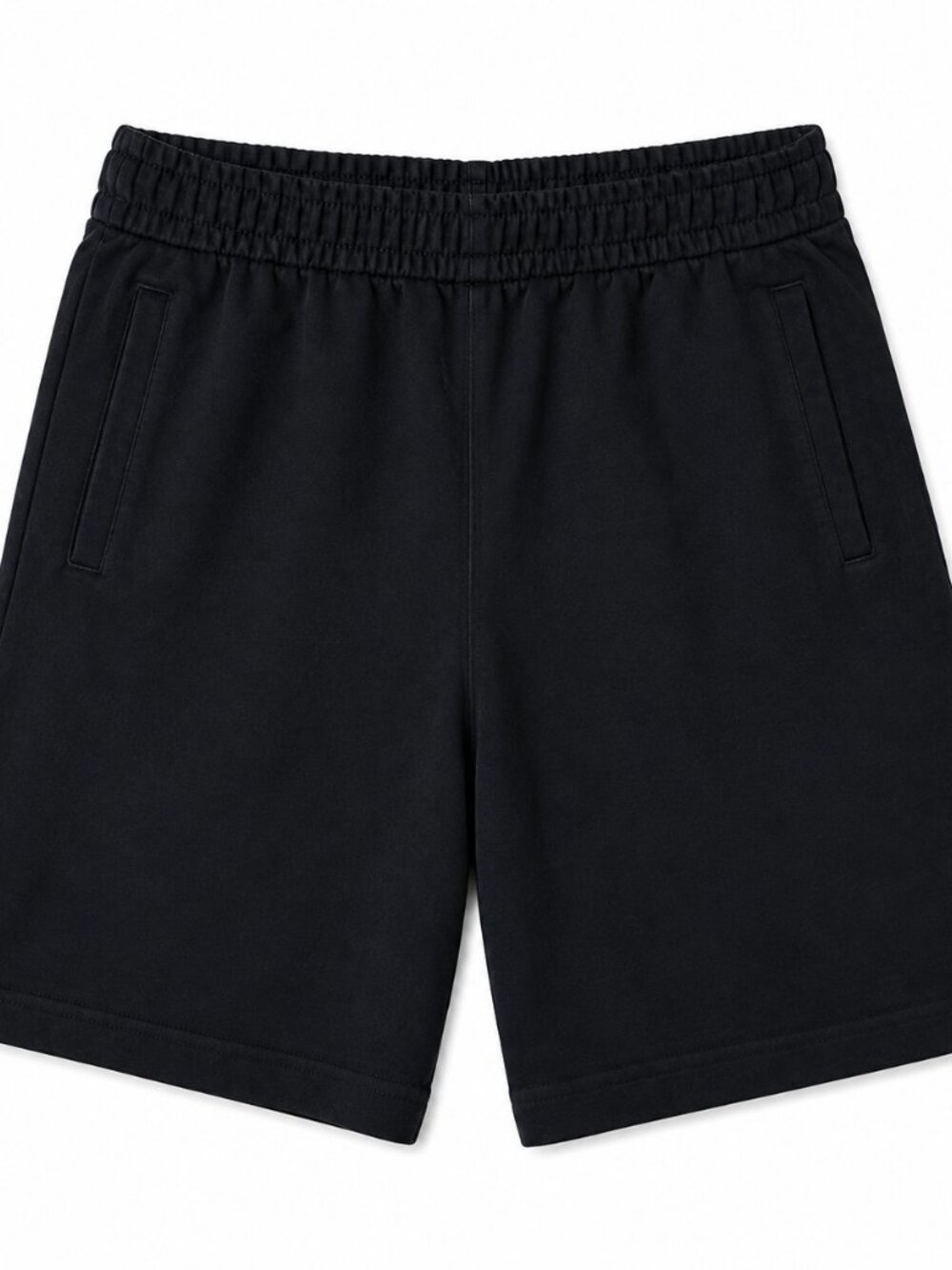 Calvin Klein Men’s Black Logo Sweat Shorts Elastic Waist Casual Athletic Shorts